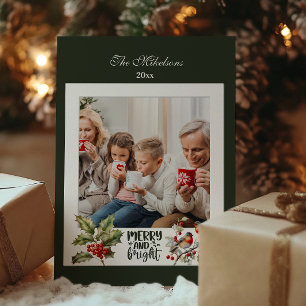 Vintage-Weihnachtsfoto Familienfeier Feiertagskarte