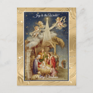 Vintage-Weihnachtsgeburt Christi - Klassisch Relig Feiertagspostkarte