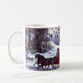 Vintage Weihnachtsgeschenke im Winter Kaffeetasse