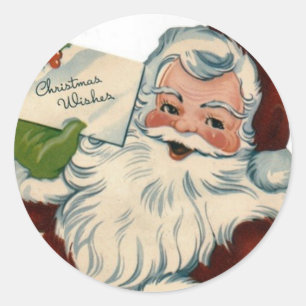 Vintage Weihnachtsgeschenke Runder Aufkleber