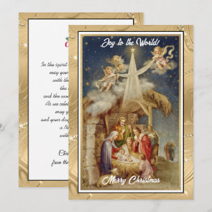 Vintage-Weihnachtsgeschichte Christmas I Klassisch Feiertagskarte