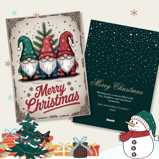 Vintage Weihnachtsgrüße Feiertagskarte (Von Creator hochgeladen)