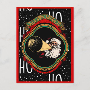 Vintage Weihnachtsgrüße Postkarte