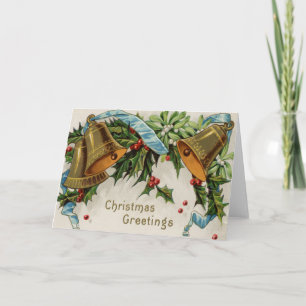 Vintage-Weihnachtsgrußkarte Feiertagskarte
