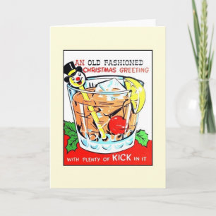 Vintage Weihnachtsgrußkarte Feiertagskarte