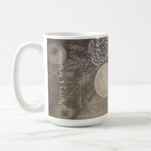 Vintage-Weihnachtskaffee und Kekse Kaffeetasse