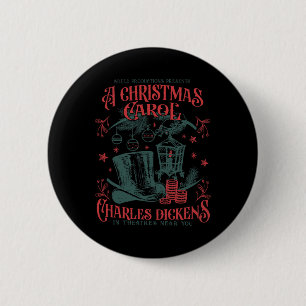 Vintage Weihnachtskarol Xmas Light Academia Lite Button