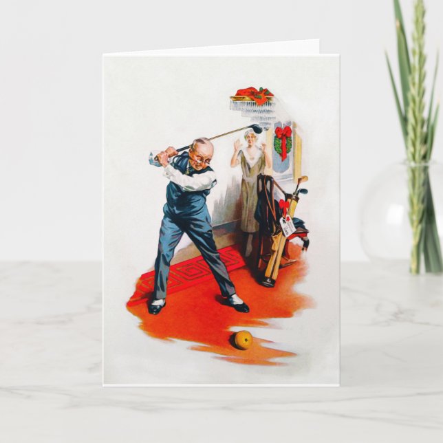 Vintage Weihnachtskarte 1925 Feiertagskarte (Vorderseite)