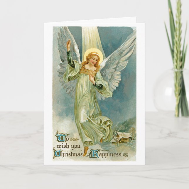 Vintage Weihnachtskarte #3 Feiertagskarte (Vorderseite)