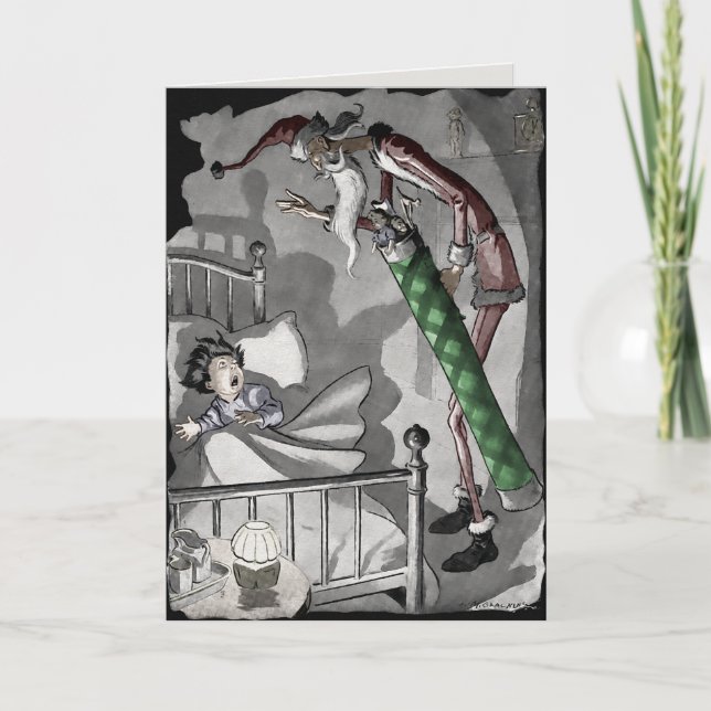 Vintage Weihnachtskarte Feiertagskarte (Vorderseite)