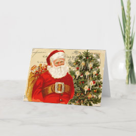 Vintage Weihnachtskarte Feiertagskarte