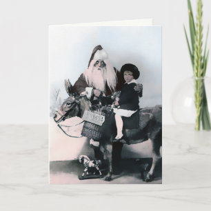 Vintage Weihnachtskarte Feiertagskarte