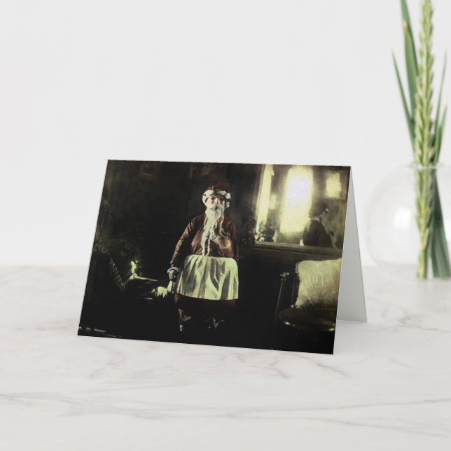 Vintage Weihnachtskarte Feiertagskarte (Vorderseite)