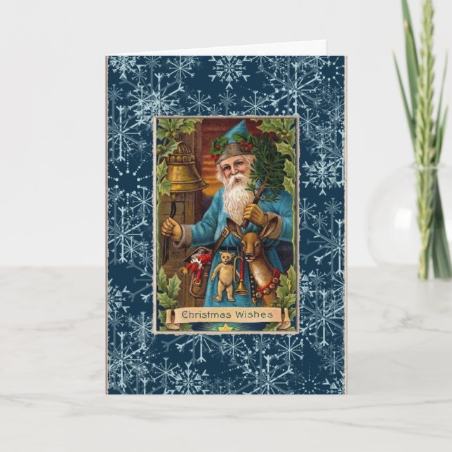 Vintage Weihnachtskarte Feiertagskarte (Vorderseite)