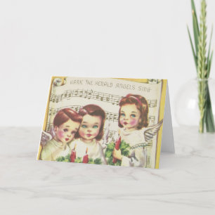 Vintage Weihnachtskarte Feiertagskarte