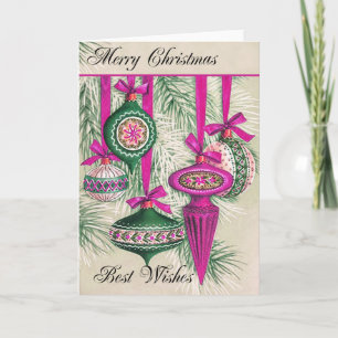 Vintage-Weihnachtskarte Feiertagskarte