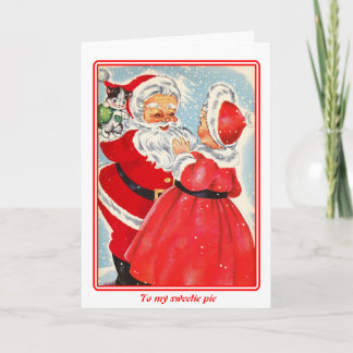 Vintage-Weihnachtskarte Feiertagskarte