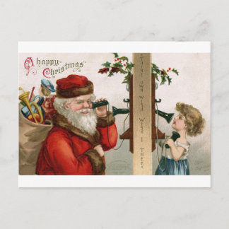 Vintage Weihnachtskarte Feiertagspostkarte