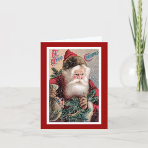 Vintage-Weihnachtskarte - Frohe Weihnachten