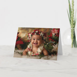 Vintage Weihnachtskarte für Babys Karte