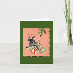 Vintage-Weihnachtskarte für Ehemann Karte