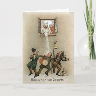 Vintage-Weihnachtskarte im viktorianischen Stil Feiertagskarte