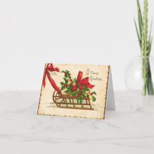 Vintage Weihnachtskarte Karte