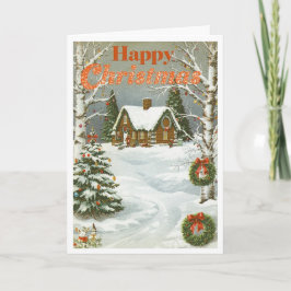 Vintage-Weihnachtskarte Karte