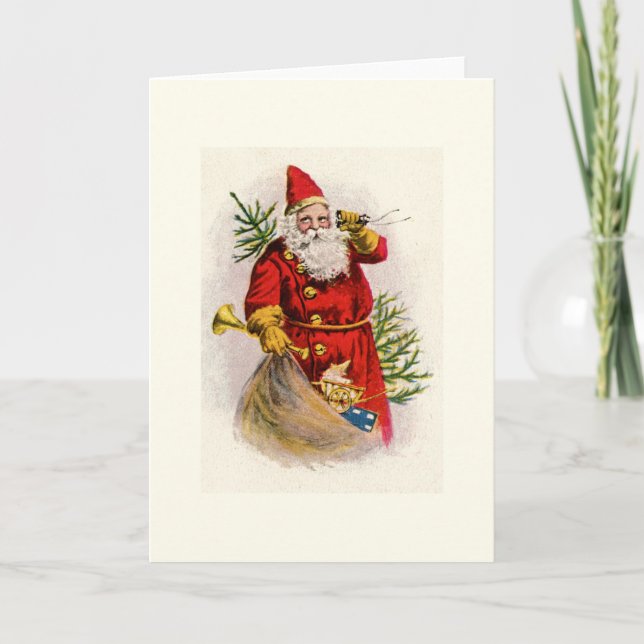 Vintage Weihnachtskarte Karte (Vorderseite)