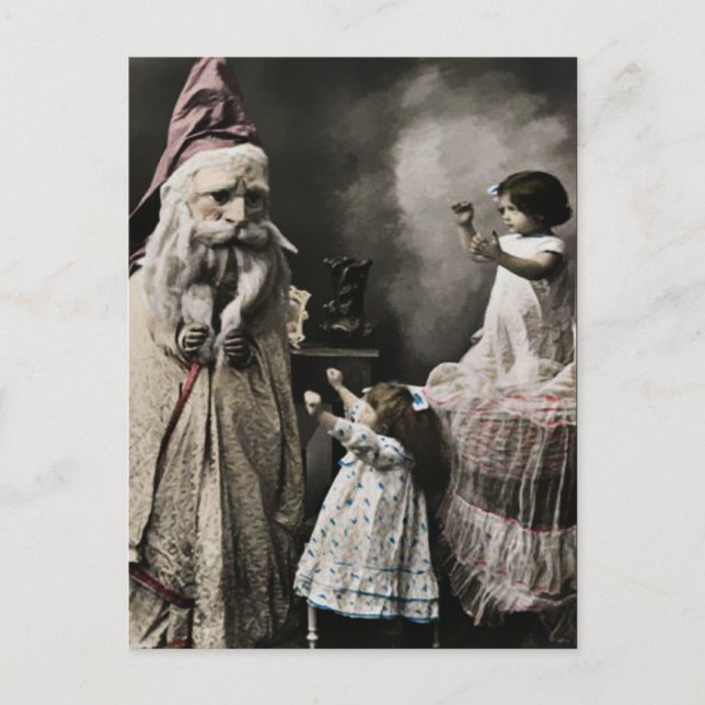 Vintage Weihnachtskarte Postkarte (Vorderseite)