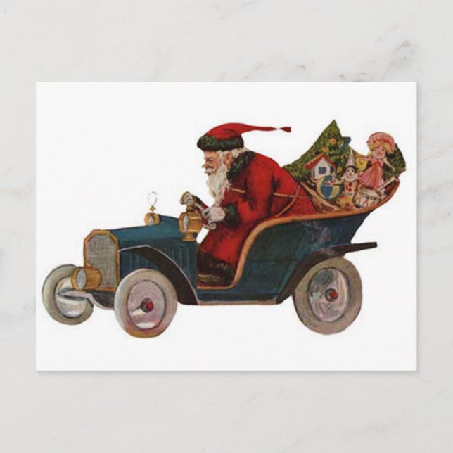 Vintage Weihnachtskarten Feiertagspostkarte (Vorderseite)
