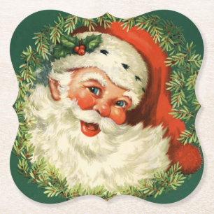 Vintage Weihnachtsklausel Untersetzer