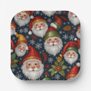 Vintage Weihnachtskollektion Pappteller