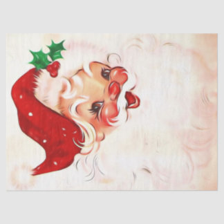 Vintage Weihnachtsmann 4 Seidenpapier