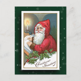 Vintage Weihnachtsmann-Bild-Postkarte Feiertagspostkarte