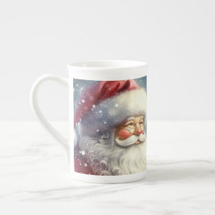 Vintage-Weihnachtsmann Bone China Spezialtasse Prozellantasse