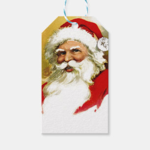 Vintage-Weihnachtsmann-Büste Geschenkanhänger