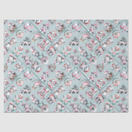 Vintage Weihnachtsmann & Candy Cane Feiertage Seidenpapier