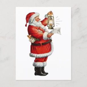 Vintage-Weihnachtsmann Feiertagspostkarte