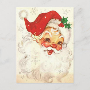 Vintage Weihnachtsmann Feiertagspostkarte