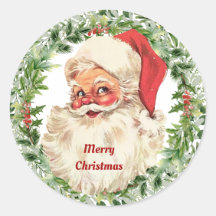 Vintage Weihnachtsmann Frohe Weihnachten