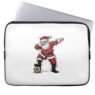 Vintage Weihnachtsmann Fußball Weihnachten Sportsh Laptopschutzhülle