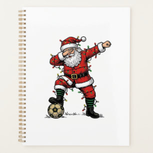 Vintage Weihnachtsmann Fußball Weihnachten Sportsh Planer