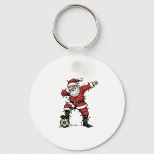 Vintage Weihnachtsmann Fußball Weihnachten Sportsh Schlüsselanhänger