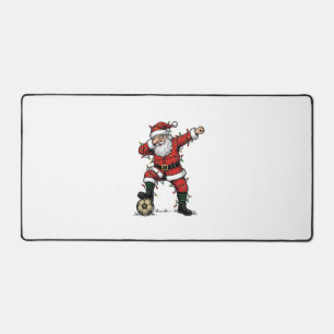 Vintage Weihnachtsmann Fußball Weihnachten Sportsh Schreibtischunterlage