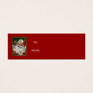 vintage Weihnachtsmann-Geschenkanhänger