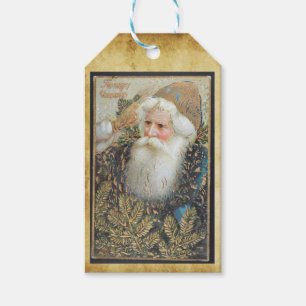 Vintage Weihnachtsmann Geschenkanhänger
