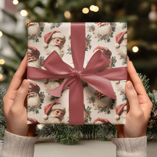 Vintage-Weihnachtsmann Geschenkpapier