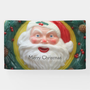 Vintage-Weihnachtsmann-Gesicht Banner
