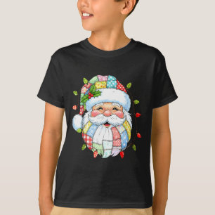 Vintage-Weihnachtsmann-Gesicht Lustige Weihnachtsm T-Shirt